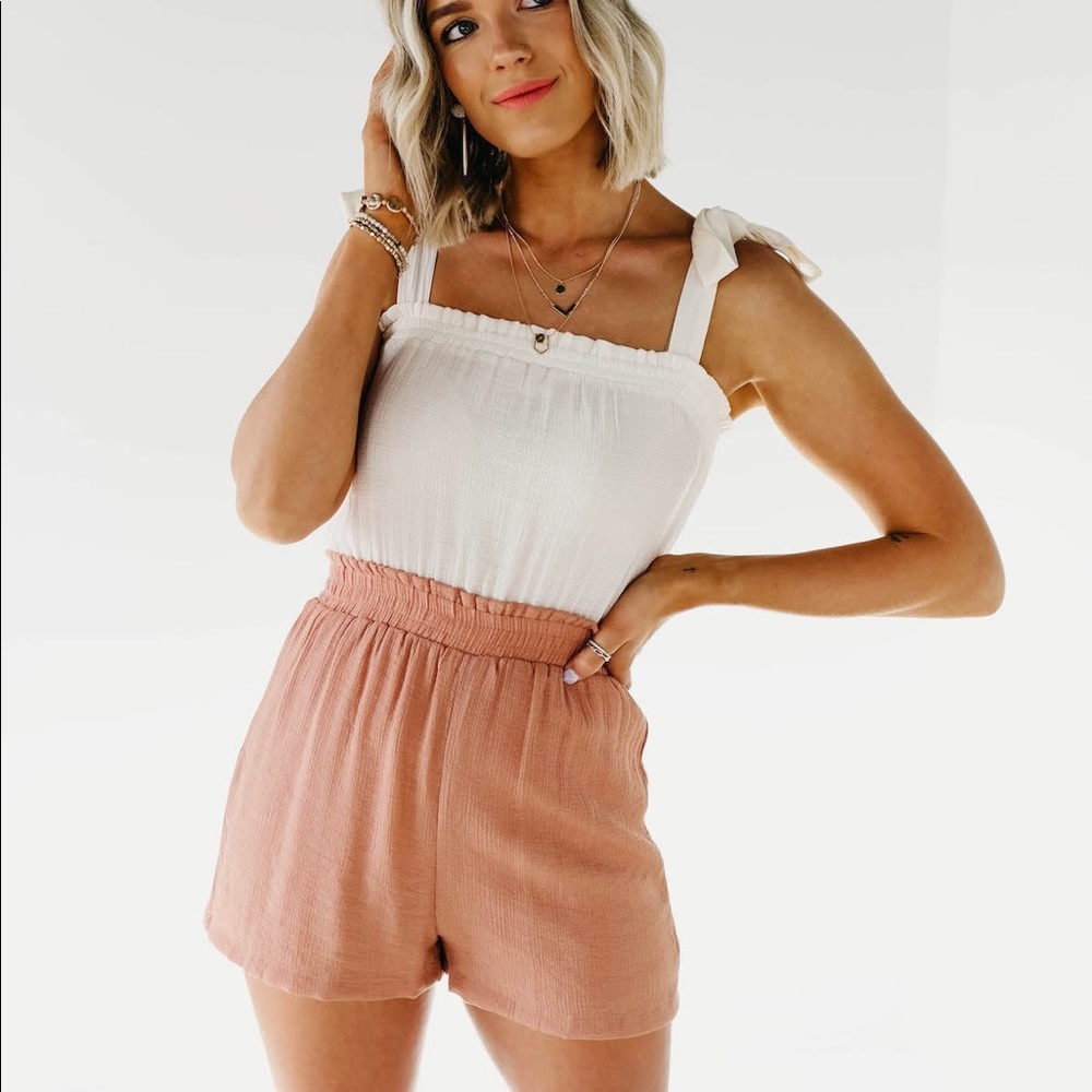 Blush Stone & Cream Romper